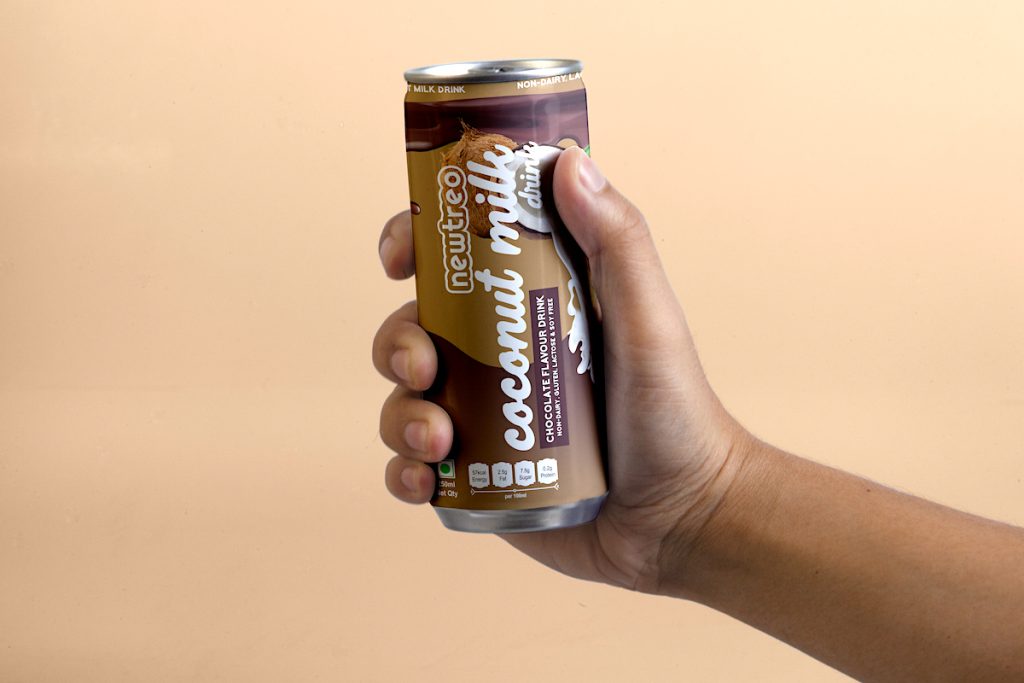 Newtreo Coconut Milk Chocolate Flavour in hand
